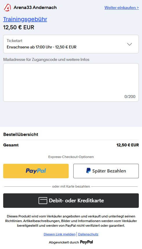 PayPal-zahlung